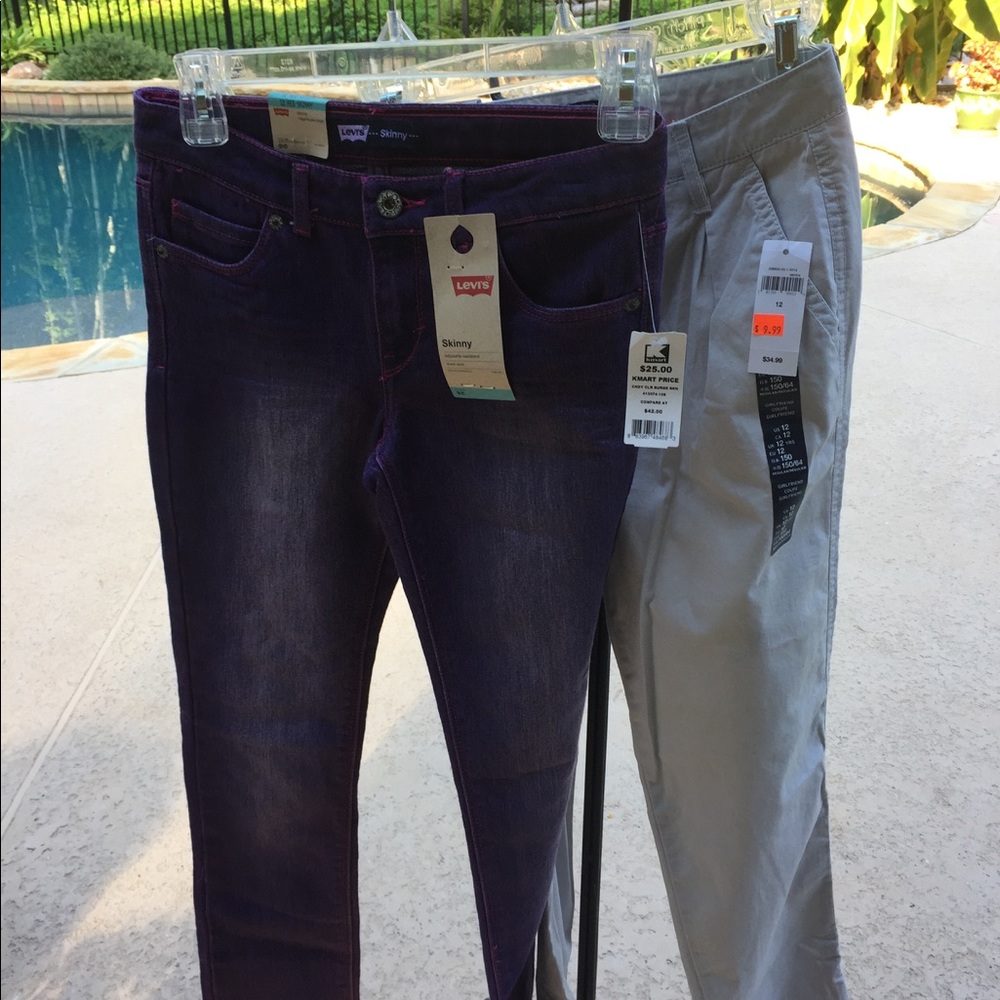 Girl's Pants 2 pairs NWT